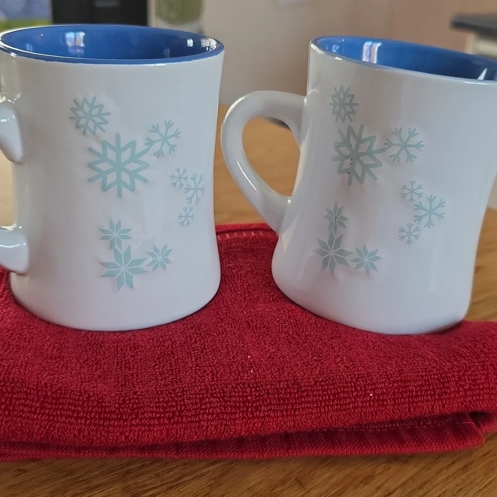 Vintage Disney MICKEY MOUSE SNOW MAN MUG SET - Picture 5 of 7